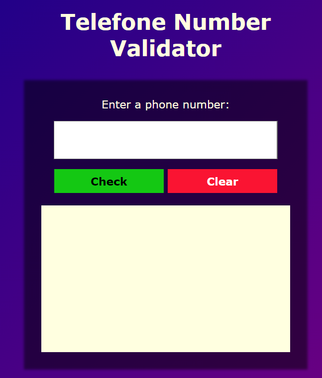 picture of a phone number validator